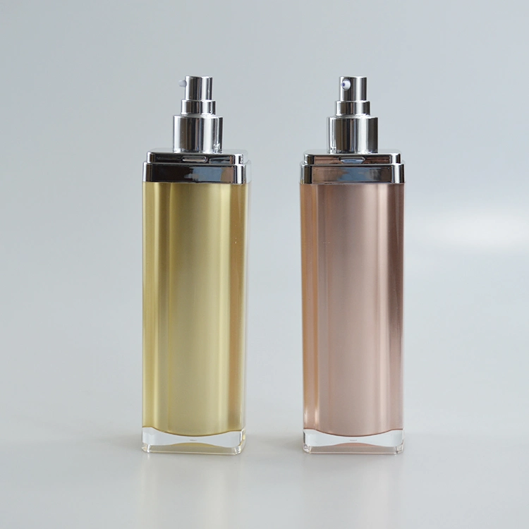 5oz Large Capacity Big Volume Square Acrylic Bottle Luxury 150ml Pump Lotion Bottle Cosmetic Acrylic Bottle